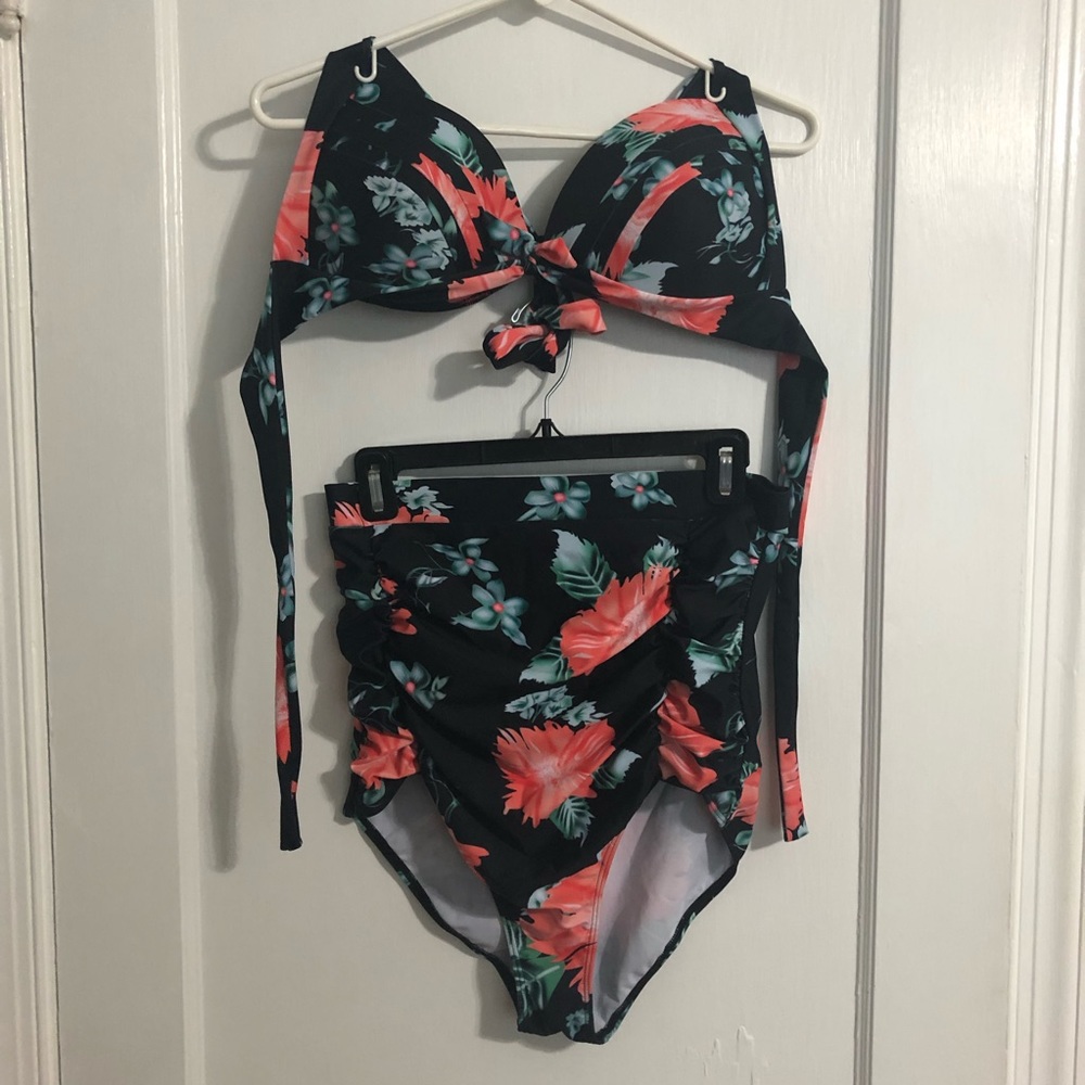 Cocoship Floral Bikin Size XXL